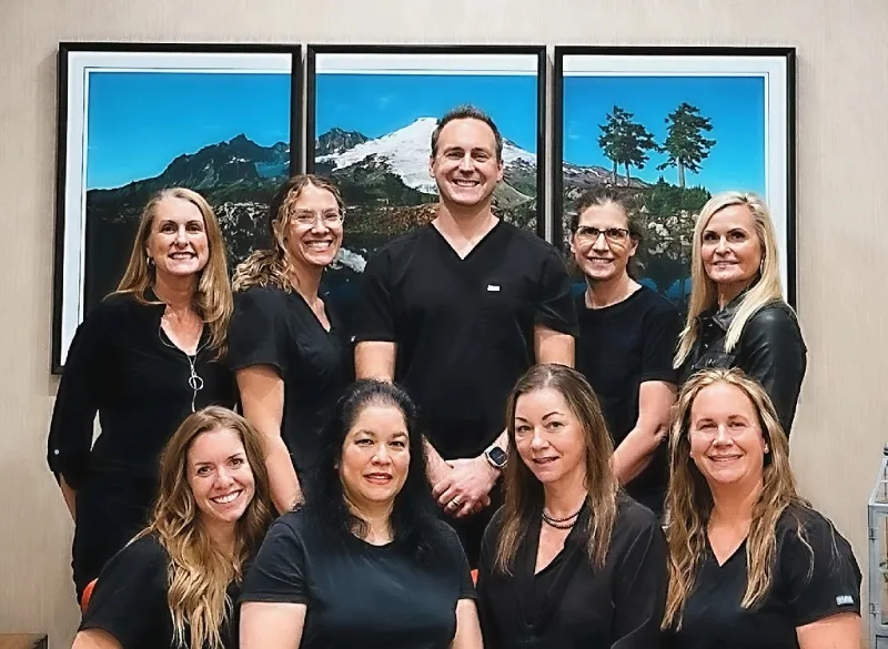 Office Group Photo Posing
